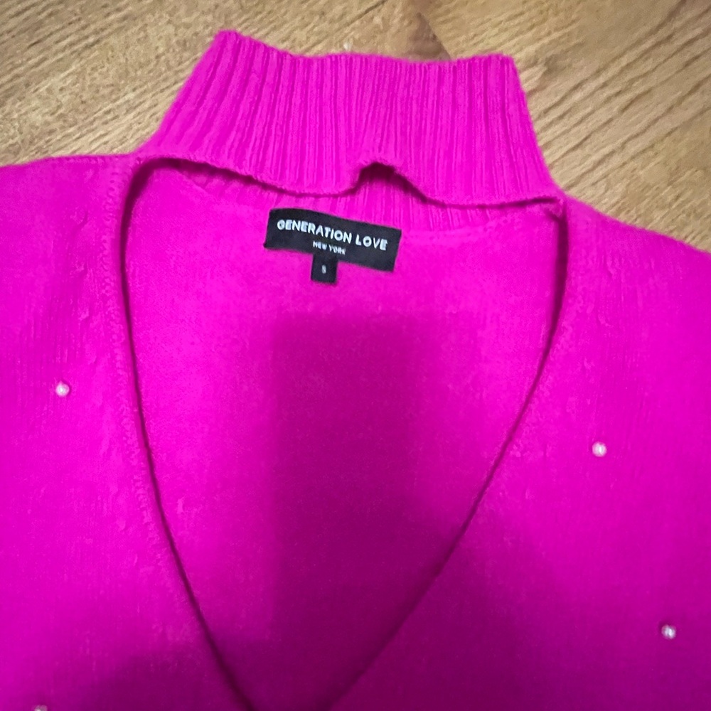 Generation Love hot pink sweater